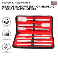 7 Pcs Hibbs Osteotome Set Stainless Steel Orthopedic Surgical Instruments German picture