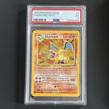 Wizards of the Coast Pokémon TCG Charizard 4/102 Base Set Holo PSA 5 1999 picture
