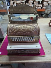 DEFECTIVE Antique Ca 1900s National Brass Cash Register No 332 S204872M  G3D picture