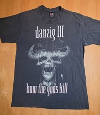 Vintage Danzig misfits t shirt how the gods kill metal 1992 band tee picture