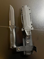Gerber Black StrongArm Knife Fixed Blade Plain Edge Tactical Sheath New picture