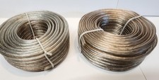2 Pack – 25 FT 18 Gauge Speaker Wire (50 FT Total) – Clear Copper Audio Cable picture