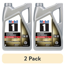 (2 pack) Mobil 1 Extended Performance High Mileage Full Synthetic Motor Oil 5W30 picture