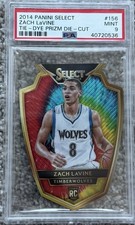 2014-15 Panini Select Zach LaVine Prizm Tie Dye RC #/25 Timberwolves PSA 9 picture