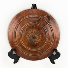 Antique European Handcarved Wooden 18 - 19 Century Lid Intricate Detail Folk Art picture