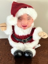 VTG 1989 Mr. Magoo Santa Claus Plush 13“ Collectible Doll w/ Plastic Head. NEW picture