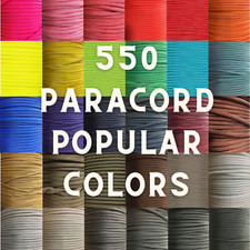 550 Paracord Type III 7 Strand Parachute Cord 10, 25, 50, 100 ft - Made in USA picture
