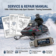 POLARIS INDY SPORT / TOURING 1996 1997 1998 SERVICE REPAIR SHOP MANUAL ON USB picture