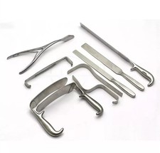 Gluteos Instruments Set Plastic Surgery ENT Set of 9 Pcs Premium Quality picture