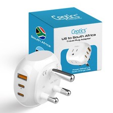 Ceptics South Africa Travel Adapter USA to Type M Namibia, Botswana (PTU-10L) picture