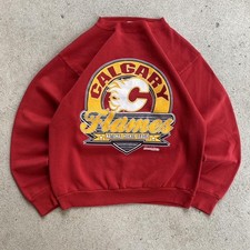 1997 Red Calgary NHL Flames Crewneck Sweatshirt Men Women Unisex RM3424 picture