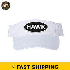 Netflix The Hawk Adjustable White Golf Visor Hat picture