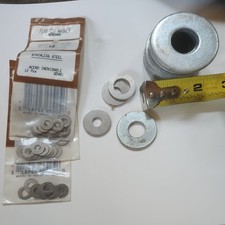 Assorted Mixed Industrial Hardware Flat Washers Lot - Boxed & Loose Pieces picture