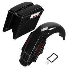 Stretched Hard Saddlebag LED Rear Fender System For Harley Electra Glide 93-08 picture