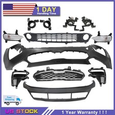 Complete Front Bumper Grille Set W/ Fog Lamp Fits For Kia Forte Korea 2019-2021 picture