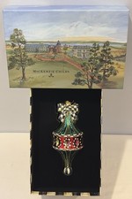 NIB MacKenzie-Childs Spinning Top Hand-Blown Glass Ornament #53913-2109 picture