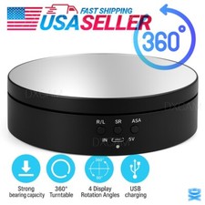 360° Rotating Display Stand Electric Motorized Jewelry Photography Turntable picture