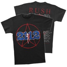 Rush 2112 Tour 1976 Shirt Vintage Progressive Rock Concert Graphic Tee picture