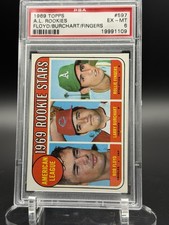 1969 Topps - High # Rollie Fingers, Bobby Floyd, Larry Burchart #597 (RC) PSA 6 picture