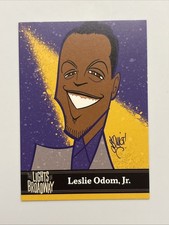 LESLIE ODOM JR Actor 2021 Edition LIGHTS OF BROADWAY Show Cards TRADING CARD picture
