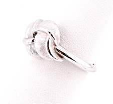 Vinage 1970's Avon Textured Knot Silver Ring Size 6.5 picture