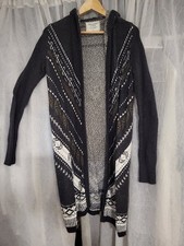 Vintage ABERCROMBIE & FITCH Fair Isle WOOL Cardigan Sweater w/ Toggle ~ Medium picture