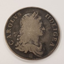 1662 Great Britain Silver Crown .8605 ASW - Original F - KM417.1 - SKU-Q5200 picture