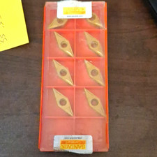 Sandvik Coromant VBMT 16 04 04-KF 3005 Carbide Indexable Turning Insert. 8pcs. picture