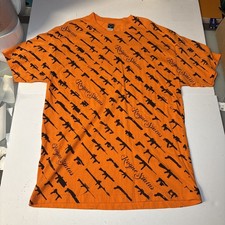Vintage Rogue Status Orange Gun Show AOP T-Shirt Dyrdek Men’s Large Y2K Skate picture
