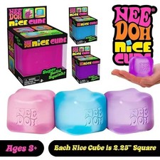 NeeDoh Nice Cube Sensory Squishy Fidget Toy Stress Relief Assorted Colors picture