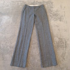 J.Crew Dress Pants Womens Size 00 Blue 27x33 Mid Rise Linen Blend Pockets New picture