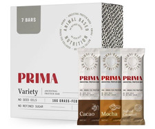 PRIMA ANCESTRAL PROTEIN BAR Grass Fed Protein Bars- 7 Pack– Animal-Based Protein picture