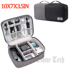 Portable Electronic Organizer Travel Cable Storage Bag Cord Case Accessories US picture