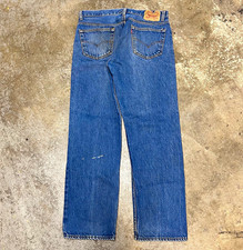 Vintage made in USA Levi’s 501 button fly blue denim jeans, double big X picture