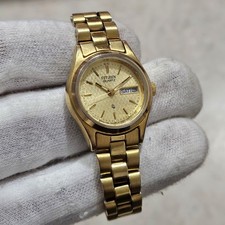 Vintage Ladies Citizen 1982 Gold Day / Date President Watch *Runs picture