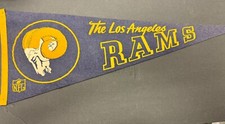 The Los Angeles Rams Vintage Circa 1960's Team Logo Football Pennant picture