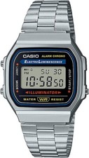 Casio A168W-1, Classic Digital Watch, Chronograph, Alarm, Day/Date, Illuminator picture