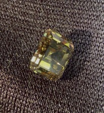 GIA Certified Radiant 1.12 Carat Golden Yellow Diamond Rectangular Step Cut picture