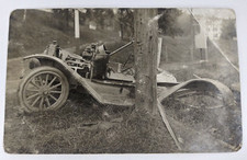 Antique Postcard 1910's-'20s Antique Car Accident Car Wreck Scene Not Posted picture