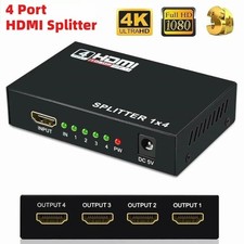 4K 1080P HDMI Splitter 1 In 4 Out 1x4 Amplifier HD Multi Display Distributor picture