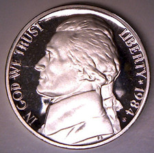 1984 S **PROOF** JEFFERSON NICKEL **FREE SHIPPING** picture