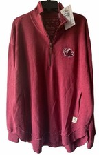 Pressbox South Carolina Gamecocks Women's Burgundy Quarter Zip Sweatshirt XL picture