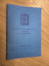 Bohemian Club Officers And Committees, Rules And Members List, 1951 Rare Book picture