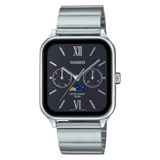 Casio MTP-M305D-1A2 PRE-OWNED Men's Watch Black Dial with Silver Indices Quartz. picture
