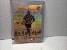 1997 Upper Deck UD3 MJ3 #MJ3-1 Michael Jordan The Shot  Bulls DIECUT GOAT Rf picture