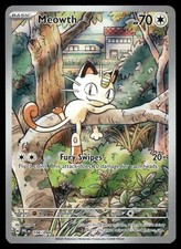 Meowth 106/094 ME Phantasmal Flames Illustration Rare Pokemon Card - NM picture