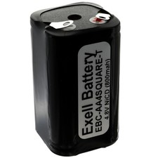 Exell Custom 4.8V 800mAh NiCd 4xAA Square Battery Pack with Tabs picture