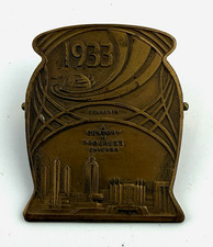 Vintage 1933 Chicago World's Fair Brass Paper Clip picture