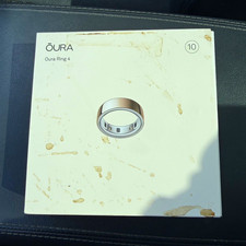 Oura Ring 4 Smart Ring Rose Gold Size 10 w/ Charging Dock USB picture