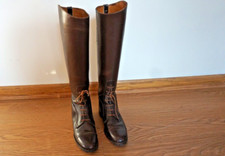 VINTAGE MARLBOROUGH WOMEN EQUESTRIAN RIDING BOOTS SZ.5 C picture